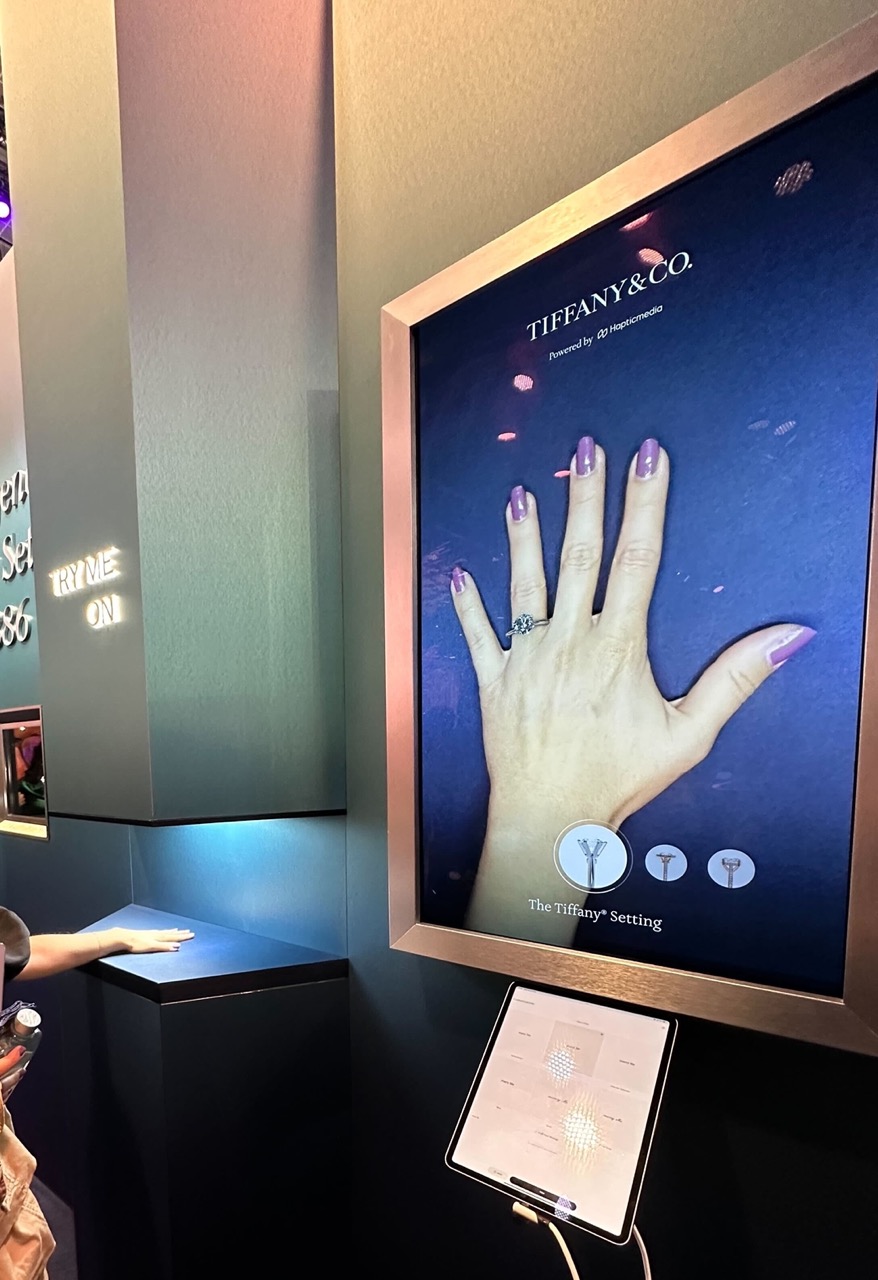 Tiffany Rings VTO in collaboration with Hapticmedia at Vivatech 2024