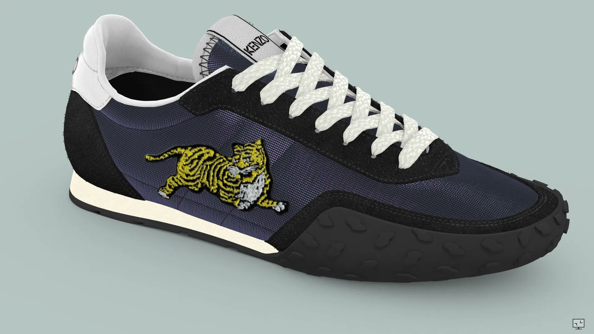 Sneakers 3D de la collection Move de Kenzo effet Christmas