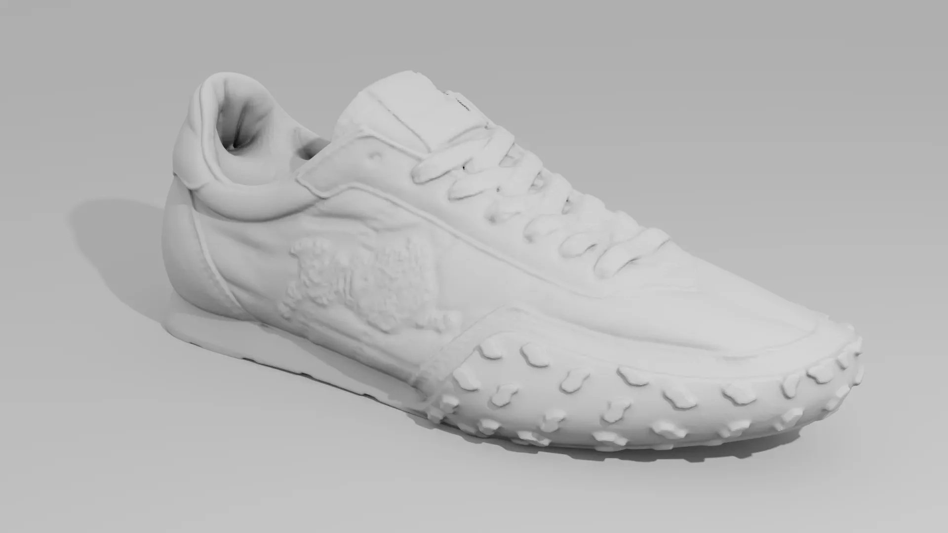 3D KENZO sneaker scan render
