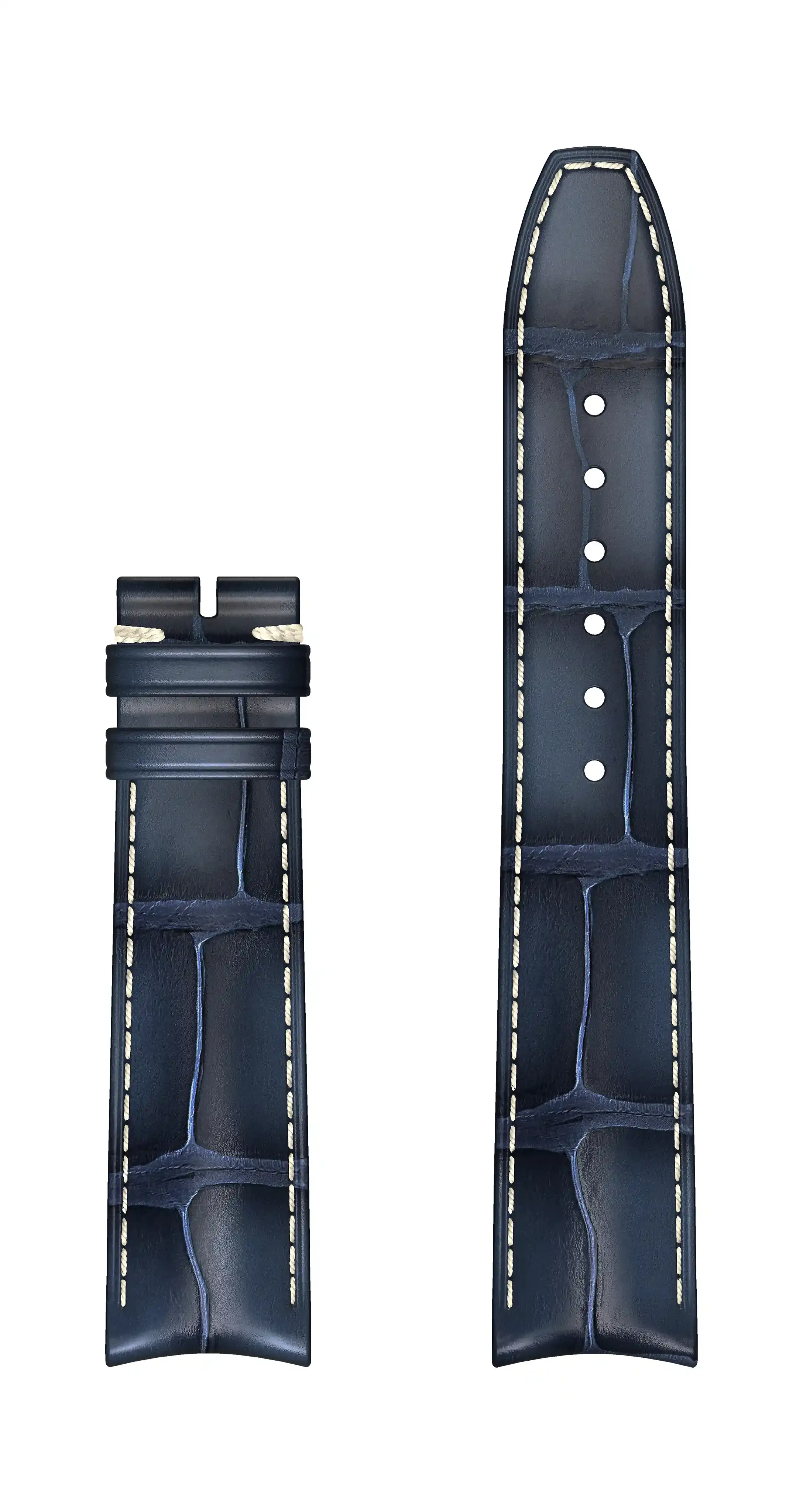 Baume et Mercier bracelet bleu clair, vue de face