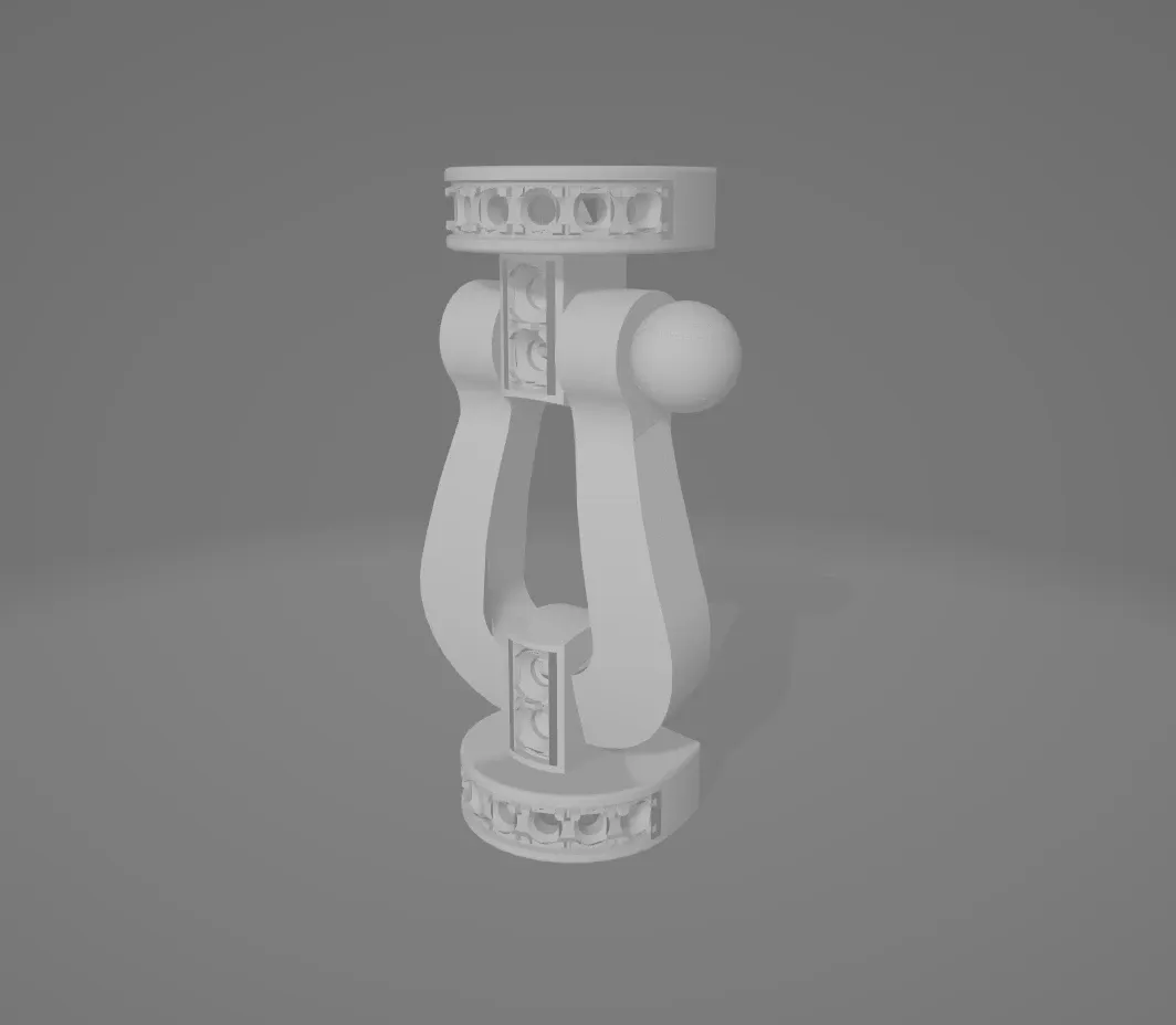 CAD of a bracelet buckle from the collection Fred Force 10