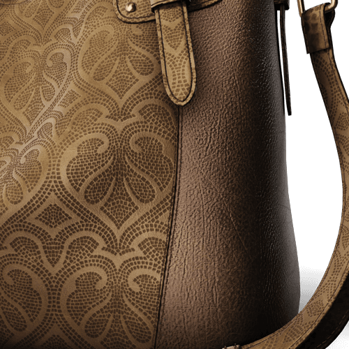 close up leather 3d