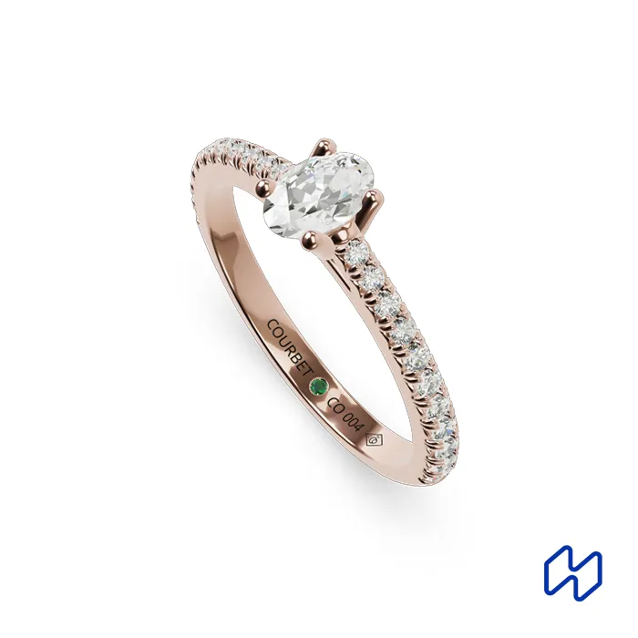 Configurateur de bagues de fiançaille Courbet
