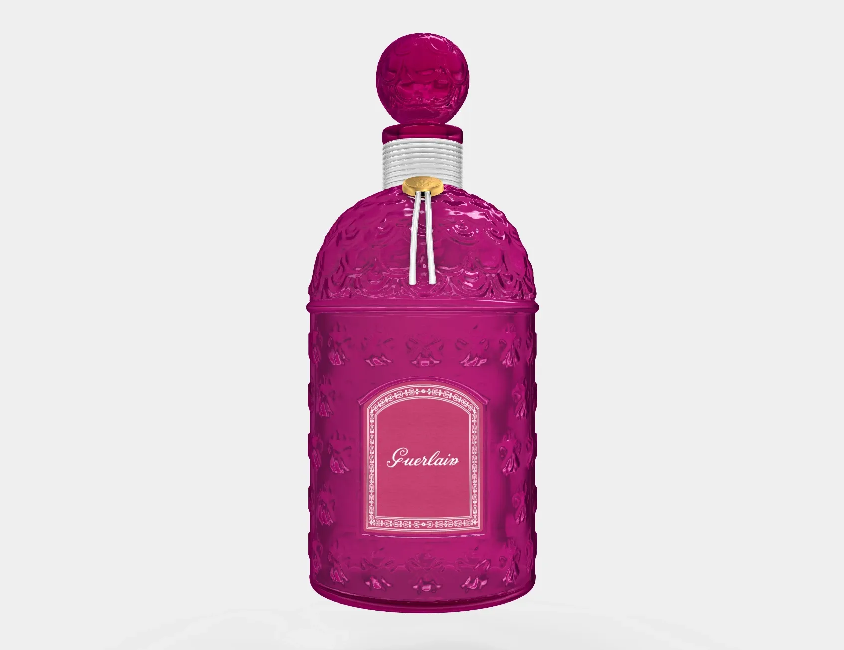 silver twist 3d peony perfume bottle