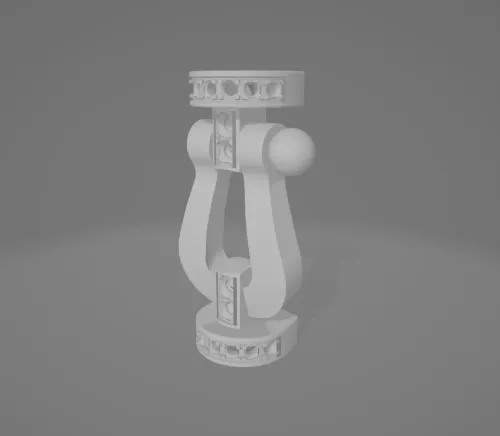 CAD of a bracelet buckle from the collection Fred Force 10