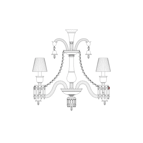 Vector Illustration Ceiling Lights Zenith by Baccarat