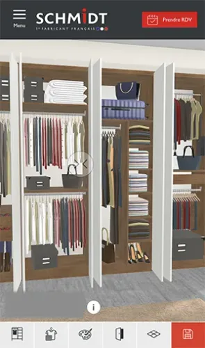 Custom wardrobe closet Schmidt
