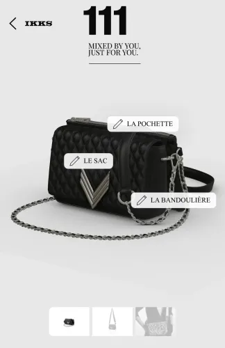 Sac noir customisable collection 111 IKKS