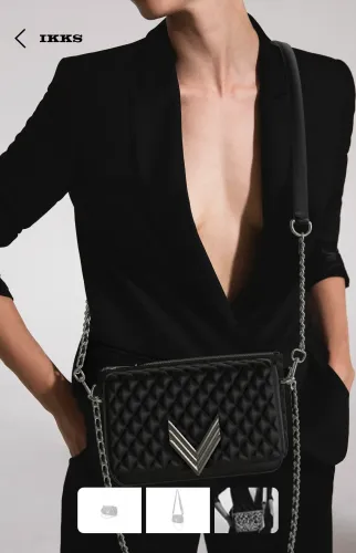 Personalized bag black IKKS collection 111