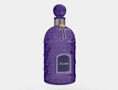 silver twist 3d purple perfume bottle