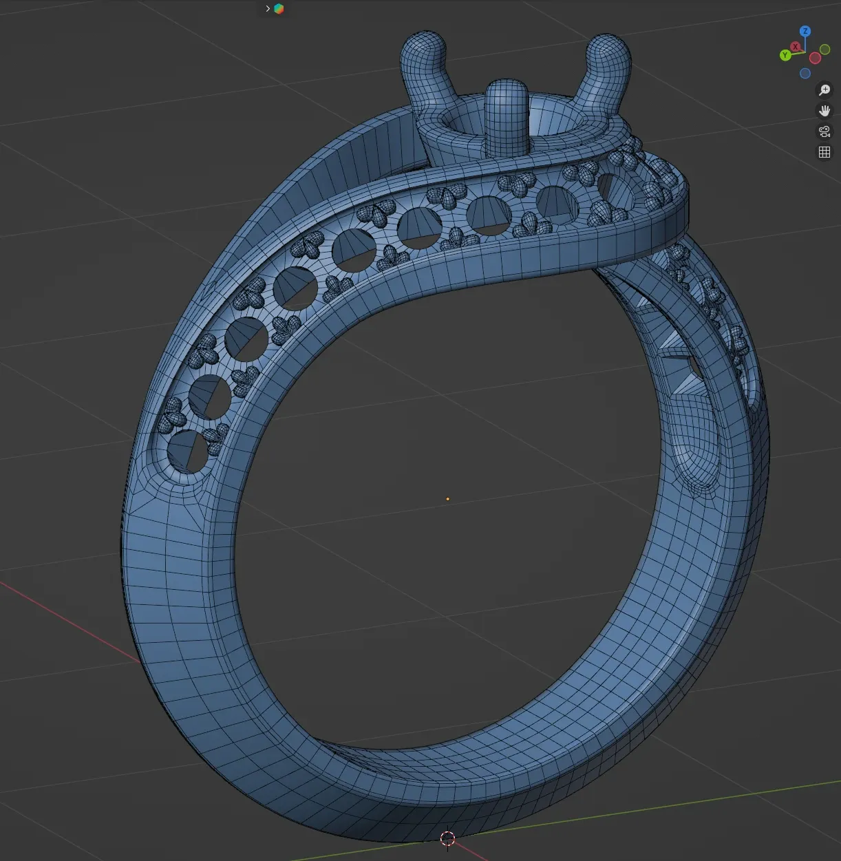 Wireframe ring couture solitaire by Van Cleef & Arpels