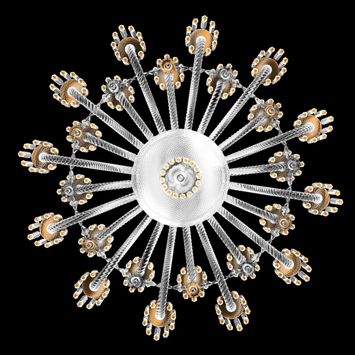 Baccarat golden chandelier