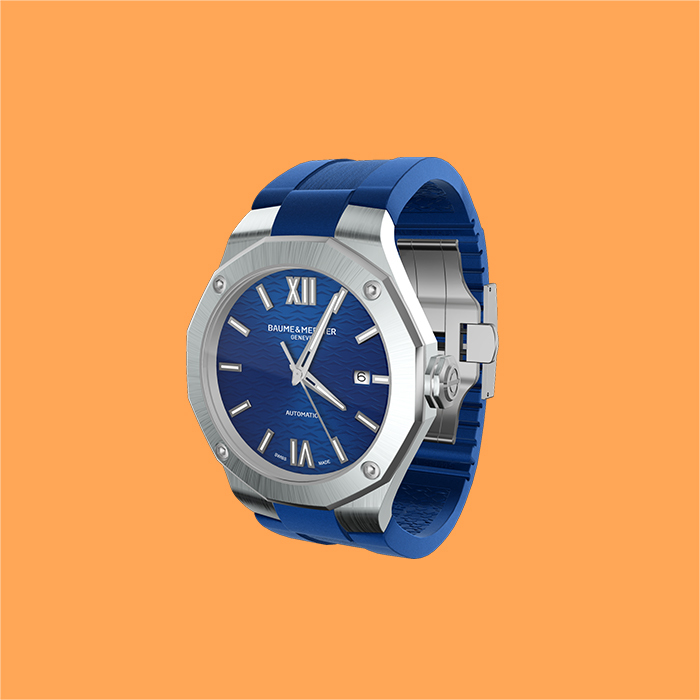 Baume & Mercier blue watch