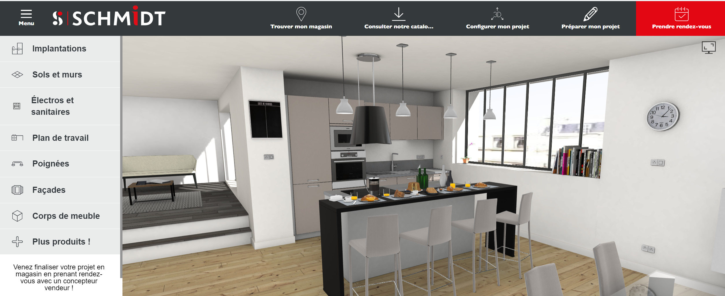 Schmidt kitchen configurator