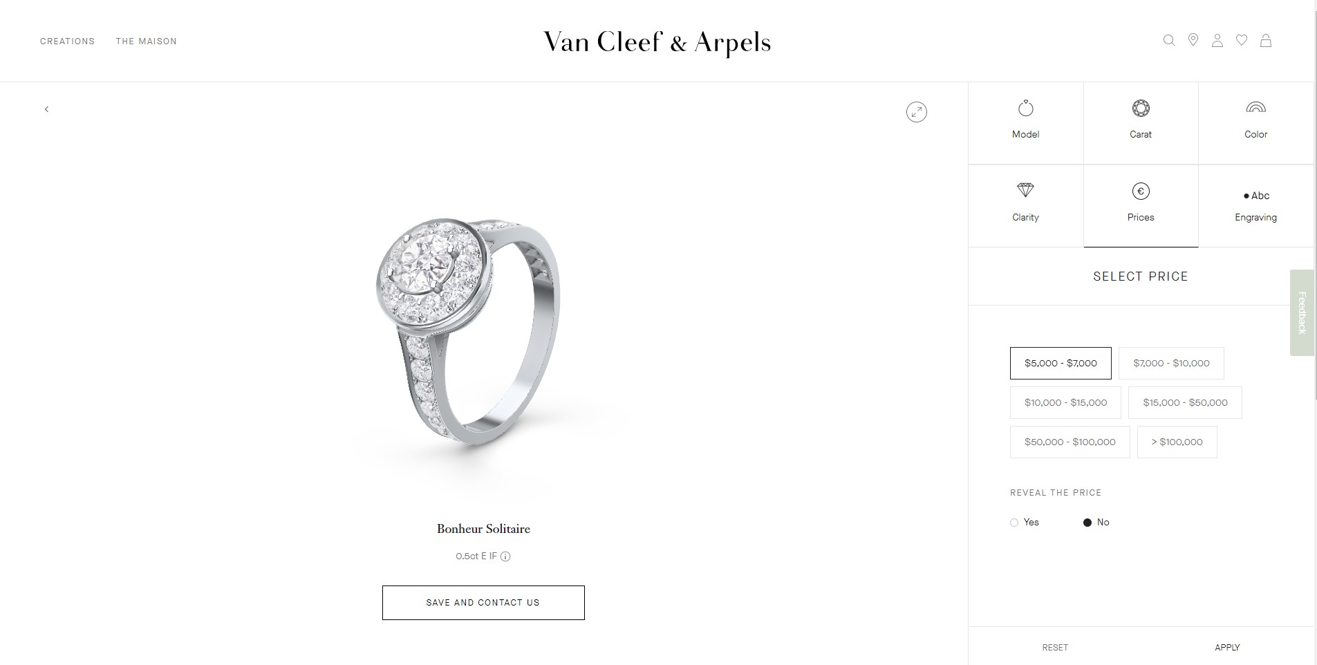 Van Cleef & Arpels configurator